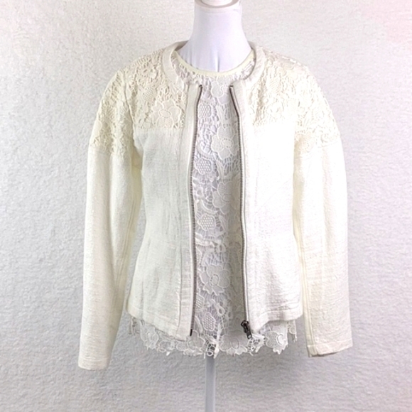 CAbi Lace and Crocheted 2 Piece Set Blazer, Women’s Size Sm. - Picture 1 of 16